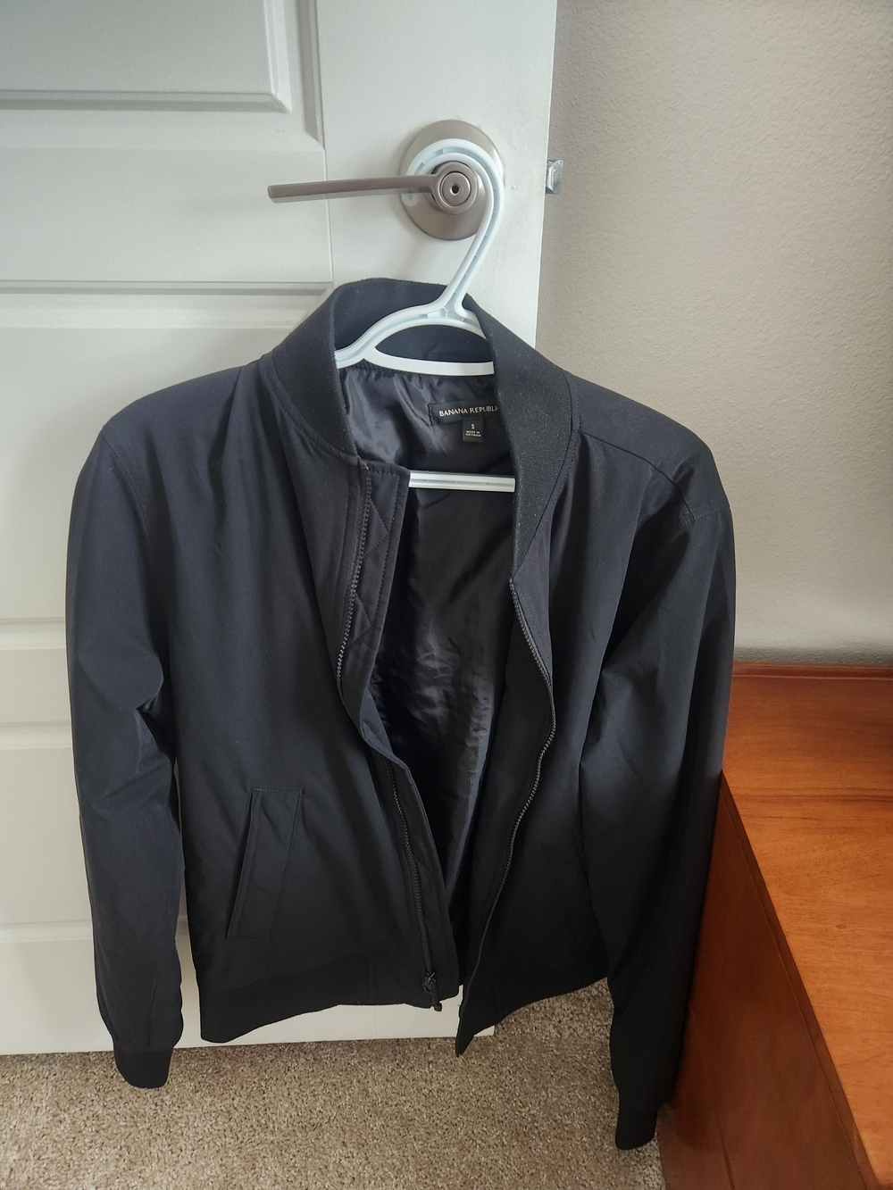 Banana Republic Black Bomber Jacket